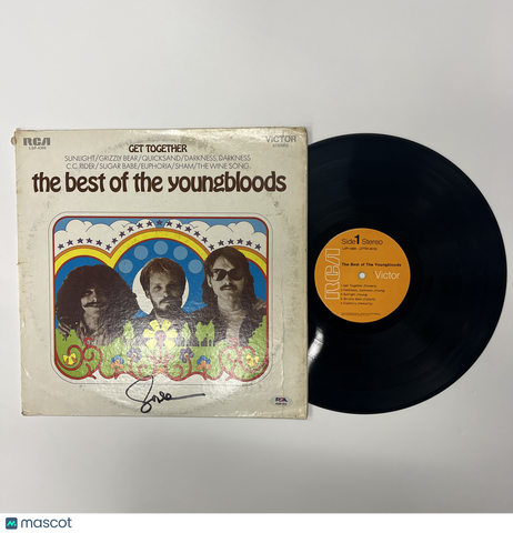 Jesse Colin Young Signed Get Together: The Best of The Youngbloods Vinyl PSA