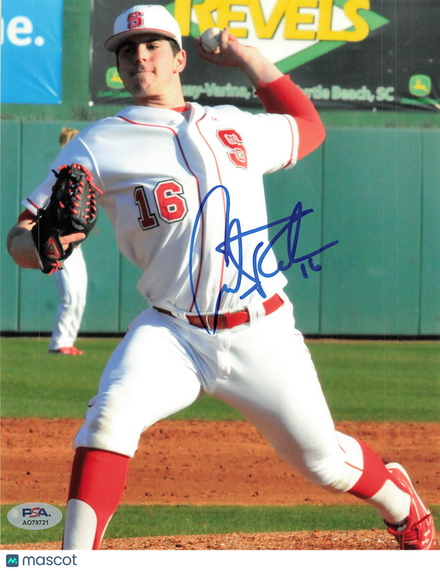 Carlos Rodon NC State Wolfpack Signed 8x10 Photo PSA