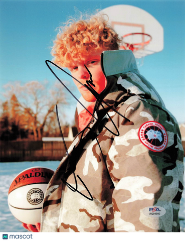 Tristan Jass Vancouver Bandits Signed Basketball 8x10 Photo PSA