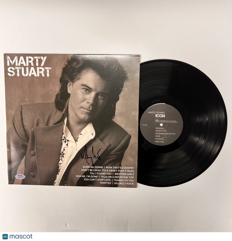 Marty Stuart Signed Icon Vinyl Album PSA Autographed