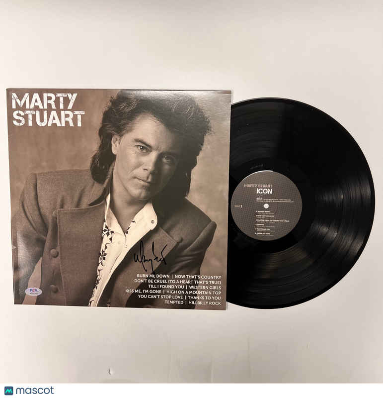 Marty Stuart Signed Icon Vinyl Album PSA Autographed