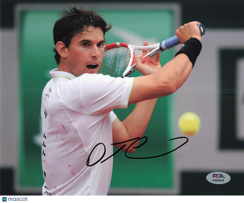 Dominic Thiem Signed Tennis 8x10 Photo PSA Autographed