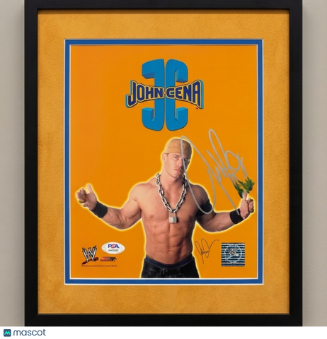 John Cena Signed Wrestling 8x10 Custom Framed Photo PSA Autographed