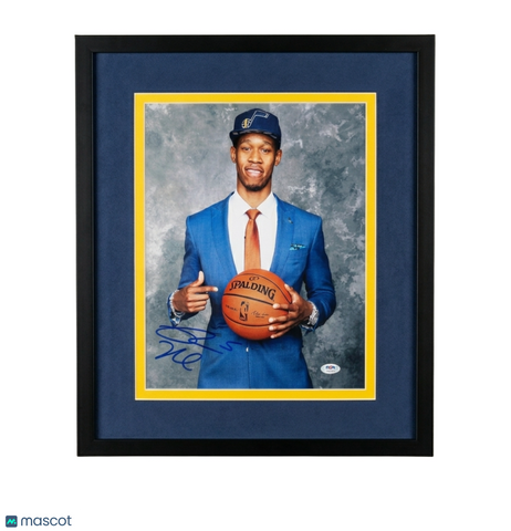 Rodney Hood Utah Jazz Signed Basketball 11x14 Custom Framed Photo PSA