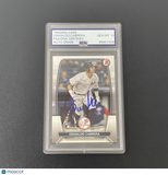 2023 Topps Bowman #32 Oswaldo Cabrera Signed Card Auto 10 PSA Slabbed NY Yankees