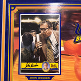 John Wooden and Bill Walton Custom Framed Display UCLA Signed Photo PSA