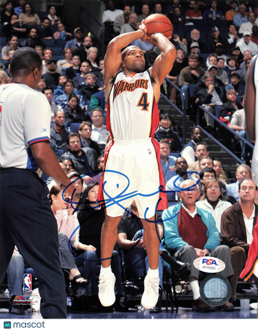 Derek Fisher Golden State Warriors Signed Basketball 8x10 Photo PSA