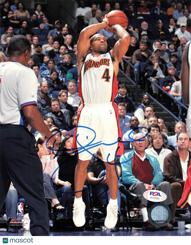 Derek Fisher Golden State Warriors Signed Basketball 8x10 Photo PSA