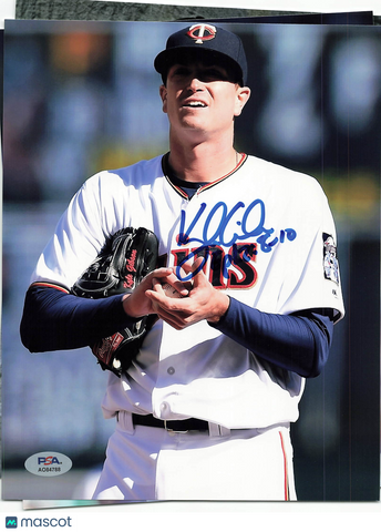 Kyle Gibson Minnesota Twins Signed 8x10 Photo PSA