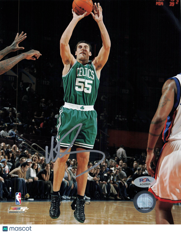 Wally Szczerbiak Boston Celtics Signed Basketball 8x10 Photo PSA