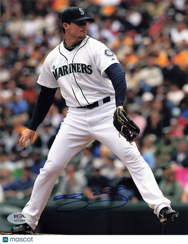 Blake Beavan Seattle Mariners Signed 8x10 Photo PSA