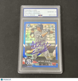 2018 Bowman Draft Blue Rfr #BDC-65 Anthony Seigler 86/150 signed card PSA 10