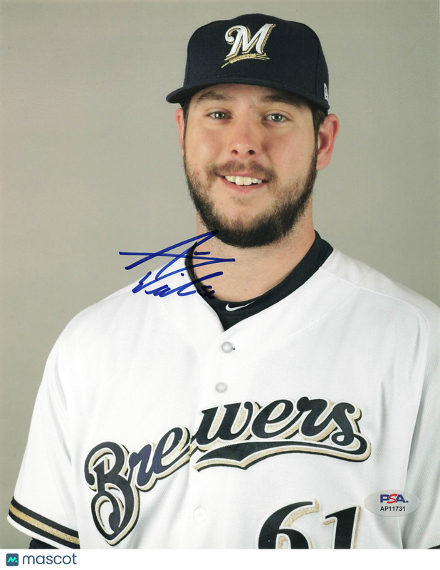 Aaron Wilkerson Milwaukee Brewers Signed 8x10 Photo PSA