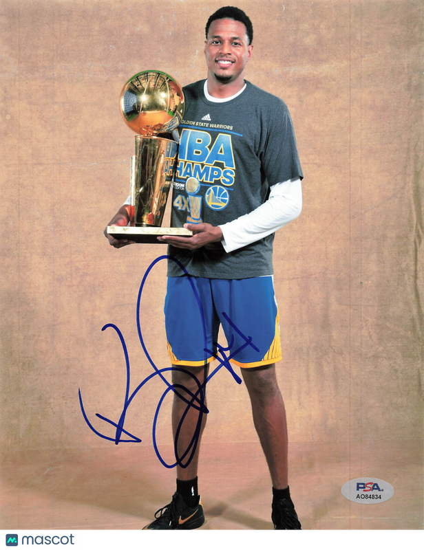 Brandon Rush Golden State Warriors Signed Basketball 8x10 Photo PSA