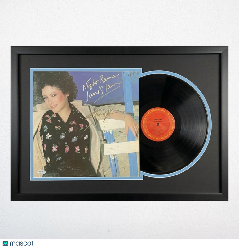 Janis Ian Signed Night Rains Custom Framed Vinyl Album PSA Autographed