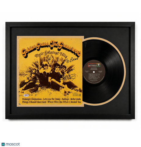 Creed Bratton Signed Golden Grass Custom Framed Vinyl Album PSA Auth