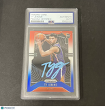2019-20 Panini Prizm Basketball #268 Ty Jerome Red White Blue signed card PSA