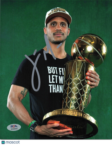 Joe Mazzulla Boston Celtics Signed Basketball 8x10 Photo PSA Auth