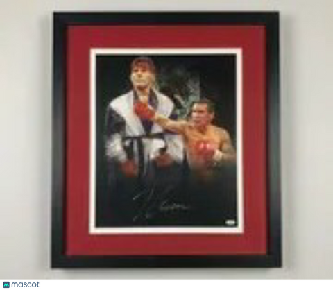 Julio Cesar Chavez Signed WBC Boxing Custom Framed 16x20 Photo JSA Auth