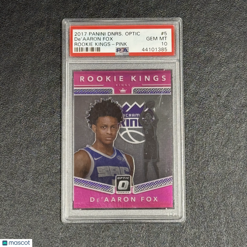 2017 Panini Donruss Optic #5 Low Pop 25/25 De'aaron Fox Signed Card PSA 10 Kings
