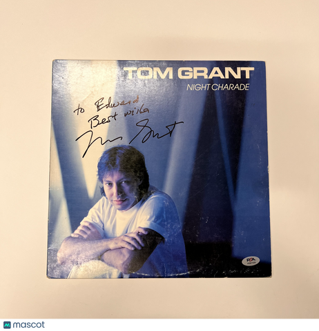 Tom Grant Signed Night Charade Vinyl Album PSA Autographed