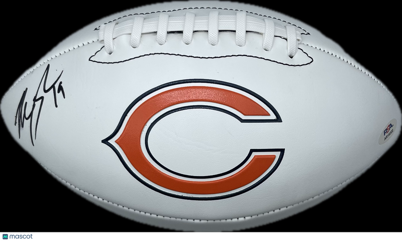 Tory Taylor Chicago Bears Signed Football PSA Autographed