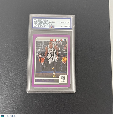 2023-24 Panini NBA Hoops #3 Dorian Finney-Smith Signed Card Auto 10 PSA Slabbed