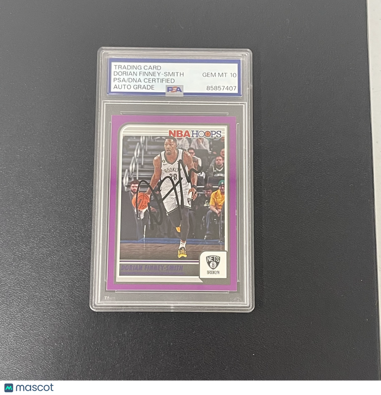 2023-24 Panini NBA Hoops #3 Dorian Finney-Smith Signed Card Auto 10 PSA Slabbed