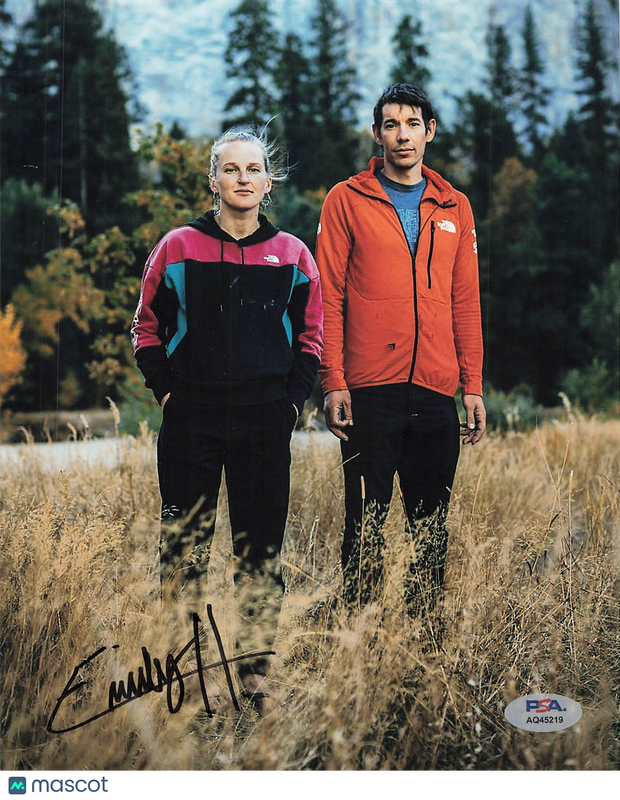 Emily Harrington Signed Rock Climbing / Mountaineering 8x10 Photo PSA