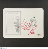 Matt Fitzpatrick Signed Golf Masters Golf Scorecards PSA Autographed