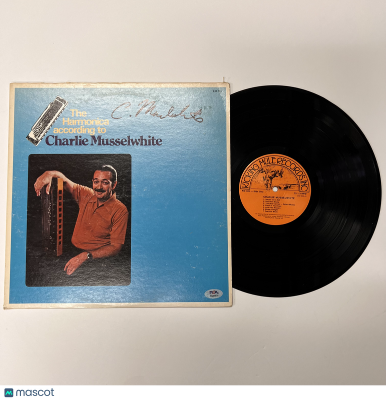 Charlie Musselwhite Signed The Harmonica Vinyl Album PSA