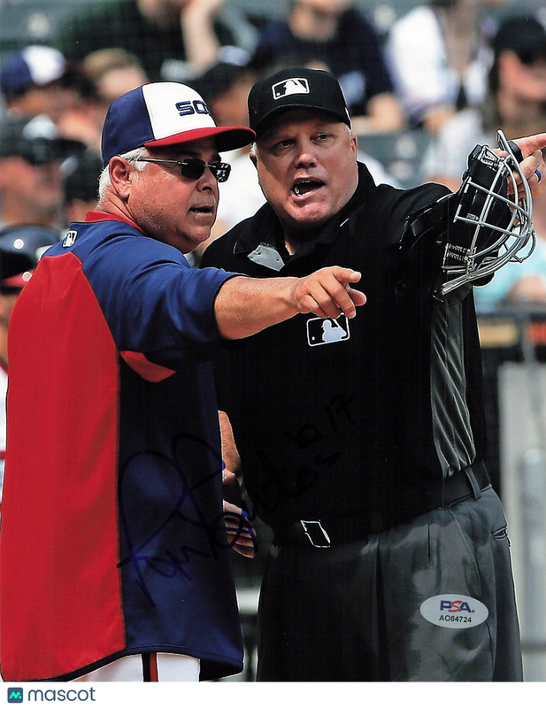 Rick Renteria Chicago White Sox Signed 8x10 Photo PSA
