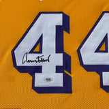 Jerry West Signed Jersey Custom Framed "34x40" PSA Los Angeles Lakers Autograph