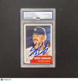 2025 Topps #877 Trent Grisham Signed Card Auto A PSA Slabbed New York Yankees