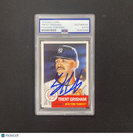 2025 Topps #877 Trent Grisham Signed Card Auto A PSA Slabbed New York Yankees