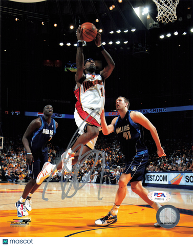 Stephen Jackson Golden State Warriors Signed Basketball 8x10 Photo PSA