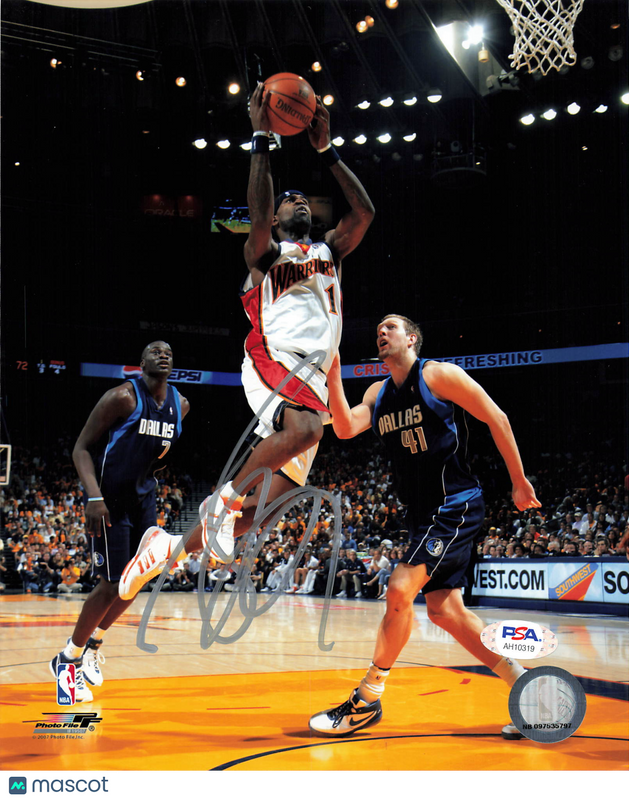 Stephen Jackson Golden State Warriors Signed Basketball 8x10 Photo PSA