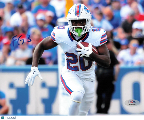 Frank Gore Jr Signed Buffalo Bills Football 8x10 Photo PSA Autographed