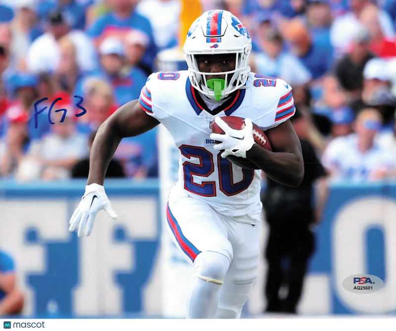 Frank Gore Jr Signed Buffalo Bills Football 8x10 Photo PSA Autographed