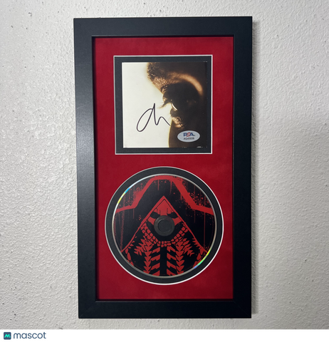 The Weeknd Signed CD Cover Framed PSA/DNA Autographed Hurry up Tomorrow