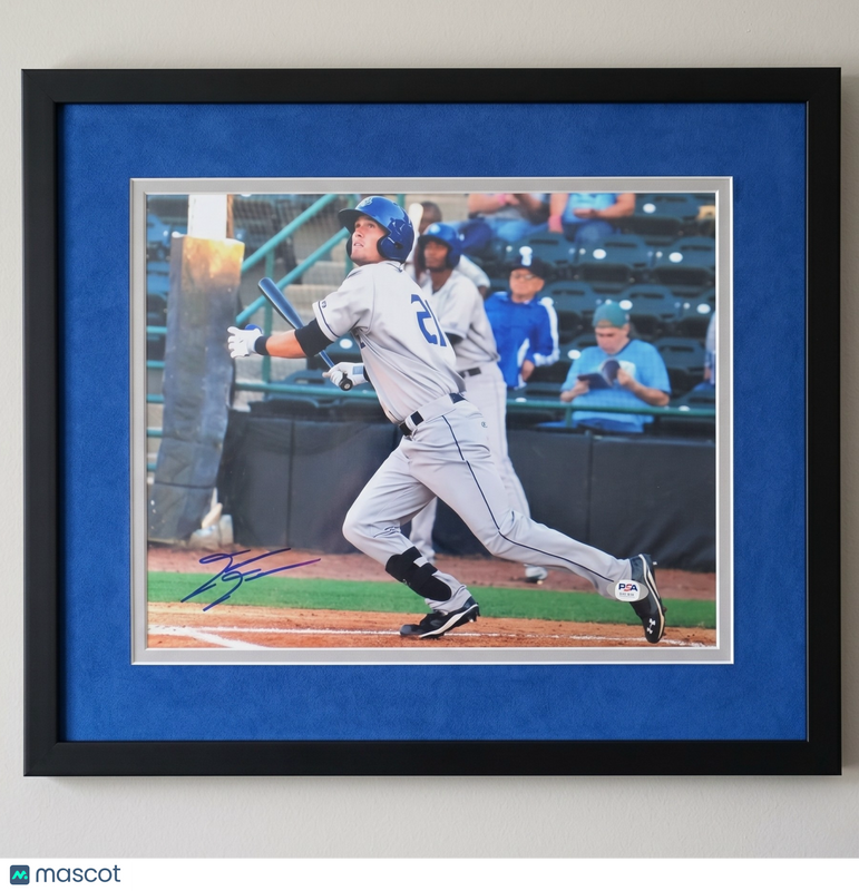 David Dahl Colorado Rockies Signed 11x14 Custom Framed Photo PSA