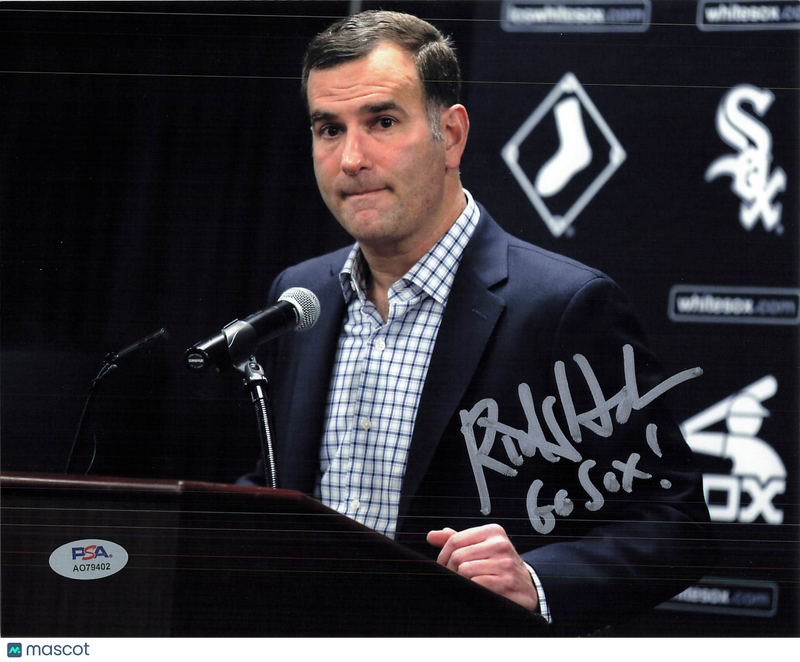 Rick Hahn Chicago White Sox Signed 8x10 Photo PSA