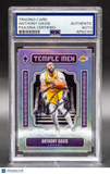 2023 Panini Prizm #25 Anthony Davis Phoenix signed card PSA Lakers