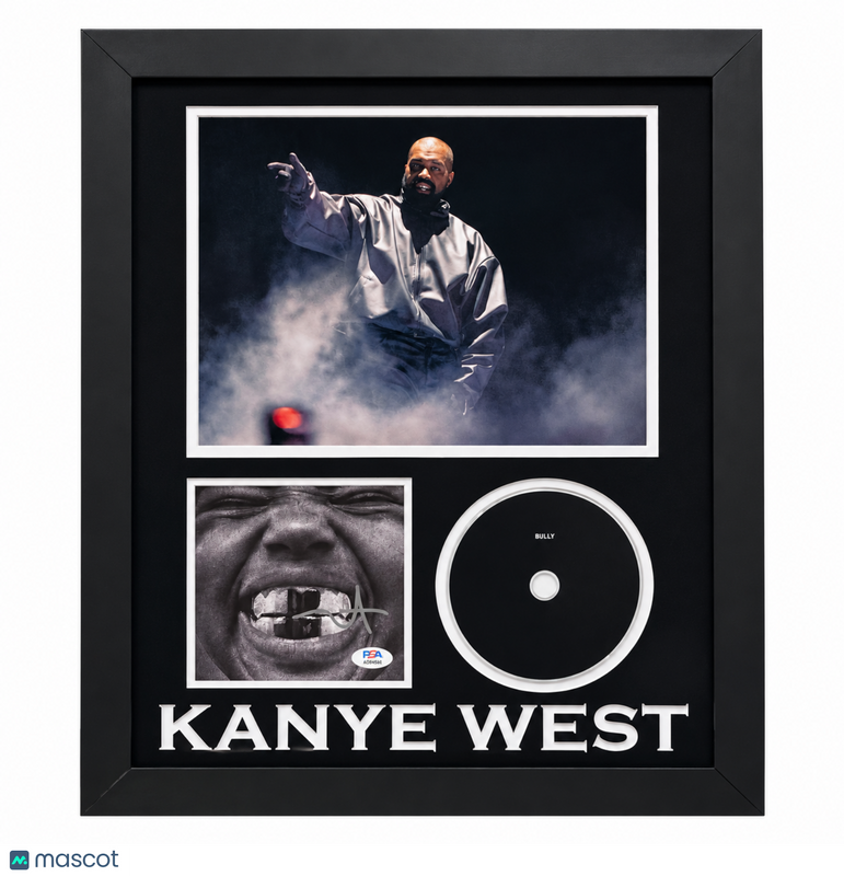 Kanye West Signed Framed CD Album Bully PSA Autographed 16x20