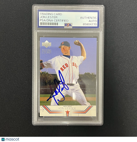 Jon Lester 2002 Upper Deck Future Gems#12 Signed Card PSA Autographed