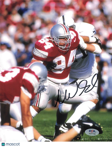 Mike Vrabel Signed Ohio State Buckeyes Football 8x10 Photo PSA Autographed