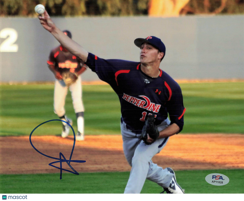 A.J. Puckett Pepperdine Waves Signed 8x10 Photo PSA