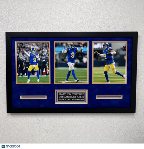 Matthew Stafford Framed 3 Photo Display Los Angeles Rams
