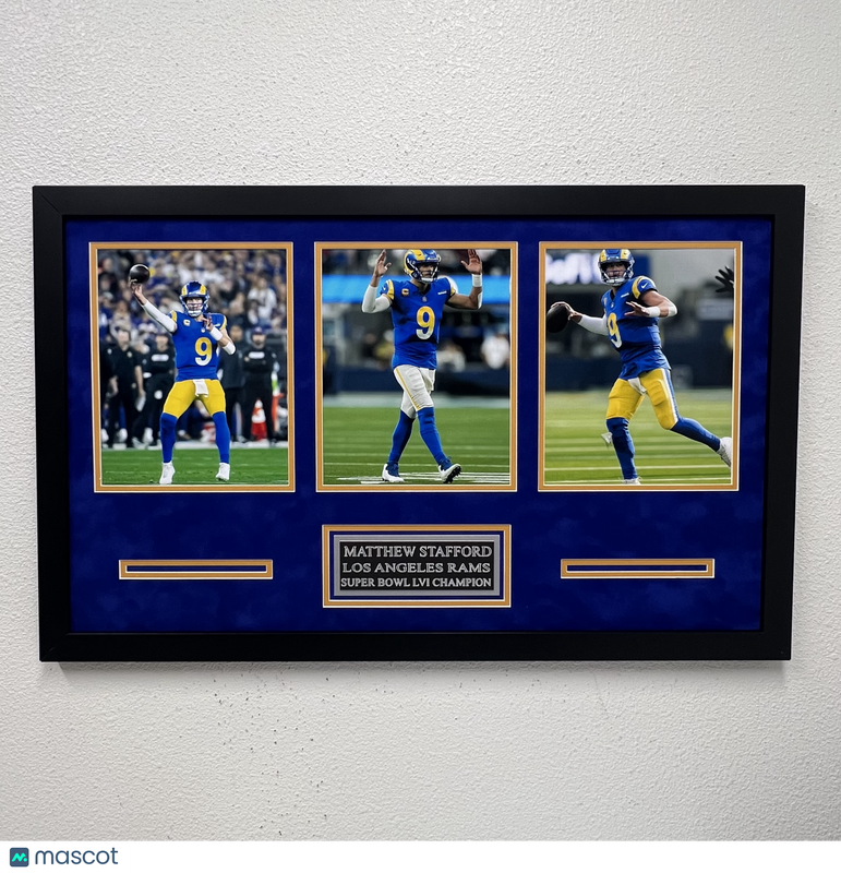 Matthew Stafford Framed 3 Photo Display Los Angeles Rams
