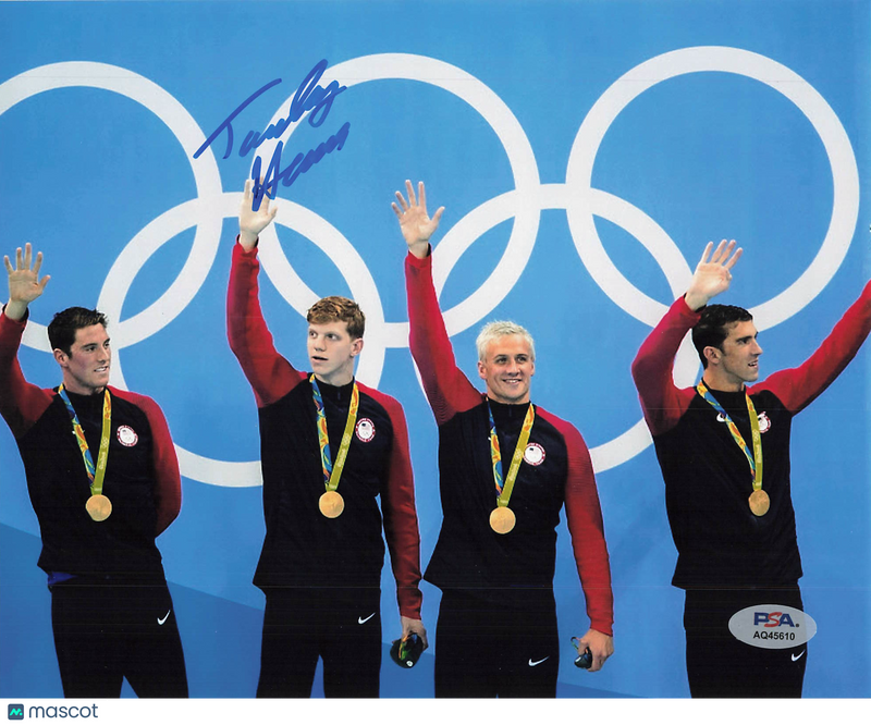 Townley Haas Signed Olympic Swimming 8x10 Photo PSA Auth